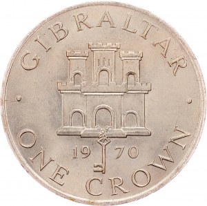 Gibraltar, 1 Crown 1970, London