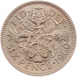 Great Britain, 6 Pence 1960, London
