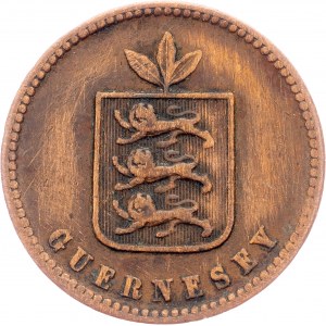 Guernsey, 2 Doubles 1858, London