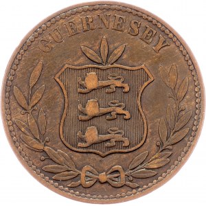 Guernsey, 8 Doubles 1868, Birmingham (Patridge & Co.)