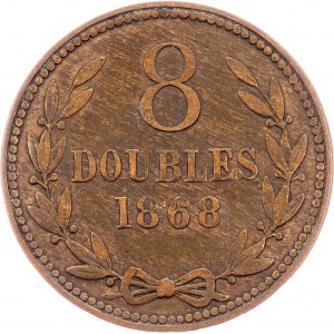 Guernsey, 8 Doubles 1868, Birmingham (Patridge & Co.)