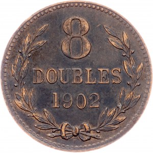Guernsey, 8 Doppelspiele 1902, Heaton