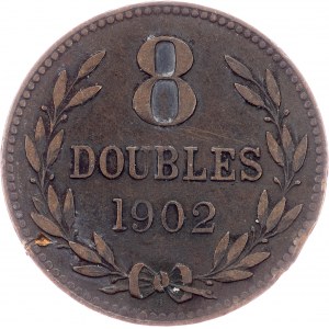Guernsey, 8 Doppelspiele 1902, Heaton