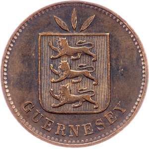 Guernsey, 4 gry podwójne 1903, Heaton