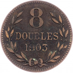Guernsey, 8 Doppelspiele 1903, Heaton