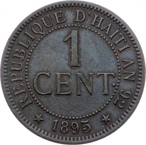 Haiti, 1 Centime 1895, Paris