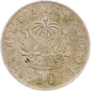 Haiti, 10 Centimes 1906, Waterbury