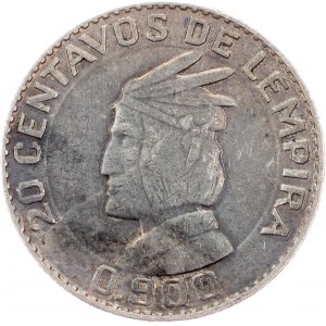 Honduras, 20 Centavos 1952, Philadelphia
