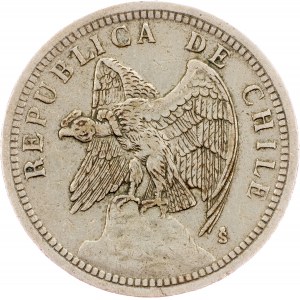 Chile, 1 Peso 1933, Santiago de Chile