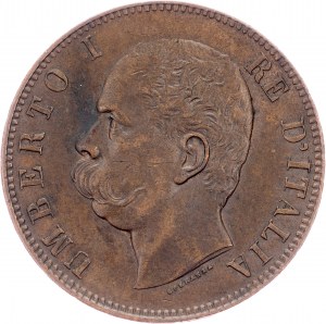 Italy, 10 Centesimi 1893, Heaton