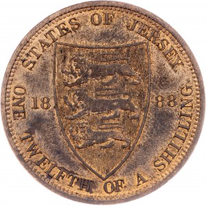 Jersey, 1/12 Shilling 1888, London