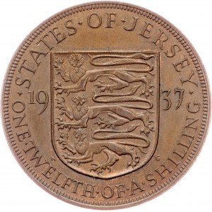 Jersey, 1/12 szylinga 1937, Londyn