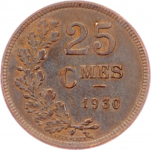 Luxembourg, 25 Centimes 1930, Brussels