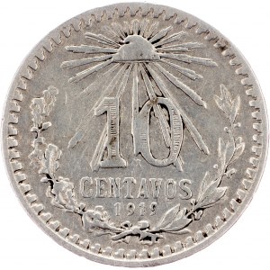Mexico, 10 Centavos 1919, Mexico City