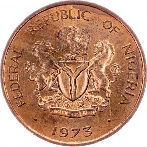 Nigeria, 1/2 Kobo 1973, Llantrisant