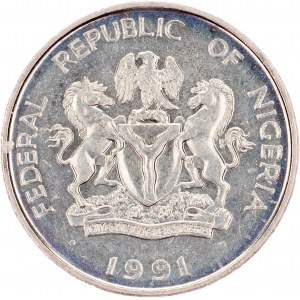 Nigeria, 1 Naira 1991, Lagos