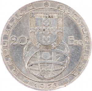 Portugal, 20 Escudos 1953, Lisbon