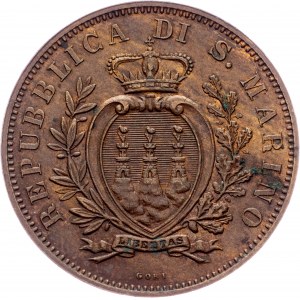 San Marino, 10 Centesimi 1894, Rome