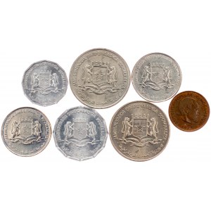 Somalia, 5, 10, 50 Senti, 1 Schilling, 2 Centimos 1975, 1976