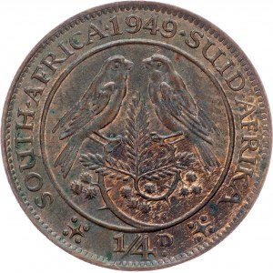 South Africa, 1/4 Penny 1949, Pretoria