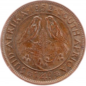 South Africa, 1/4 Penny 1952, Pretoria