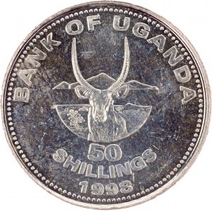 Uganda, 50 szylingów 1998, Winnipeg