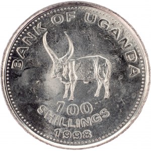 Uganda, 100 Shillings 1998, Winnipeg