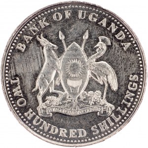 Uganda, 200 Shillings 1998, Winnipeg