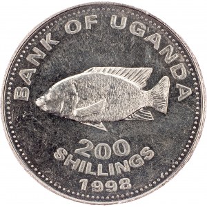 Uganda, 200 Shillings 1998, Winnipeg