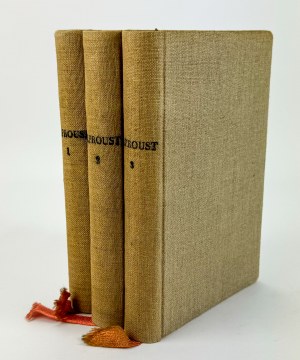 PROUST Marcel - Vers Swann - Varsovie 1937 [A la recherche du temps perdu].