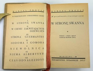 PROUST Marcel - Smerom k Swannovi - Varšava 1937 [In Search of Lost Time].