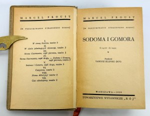 PROSUT Marcel - Sodome et Gomorrhe - Varsovie 1939 [À la recherche du temps perdu].