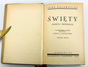 GALSWORTHY John - Święty - Warszawa 1935