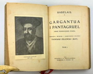 REBELAIS Franciszek - Gargantua i Pantagruel - Kraków 1915 [Boy]
