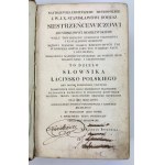 BOBROWSKI Floryan - Słownik łacińsko-polski - Ca. 1810