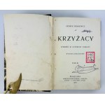 SIENKIEWICZ Henryk - Krzyżacy - Warschau 1900 [1. Auflage + Einband]