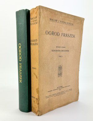 POTOCKI Wacław z Potoka - Ogród fraszek - Lwów 1907 [vollständig].