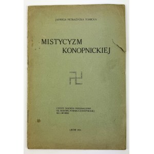 PETRAŻYCKA TOMICKA Jadwiga - Konopnicka's mysticism - Lviv 1924