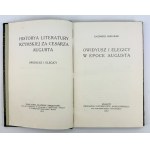 MORAWSKI Kazimierz - Historia literatury rzymskiej za Rzeczypospolitej - Cracovia 1909