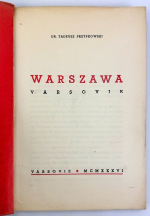 PRZYPKOWSKI Tadeusz - Varšava - Varsovie - 1936