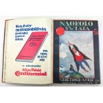 NAOKOŁO Świata - Illustrierte Monatszeitschrift - Warschau 1929 [24 Ausgaben in 8 Bänden].