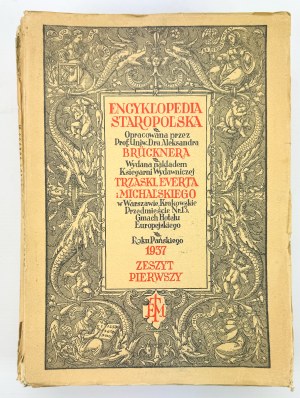 BRUCKNER Aleksander - Encyklopedia staropolska - Varsavia 1937-1939 [14 quaderni].