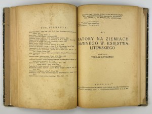BUJNICKI - ZWOLSKI - Wileńszczyzna - Zbiór prac naukowych - Wilno 1934-1939