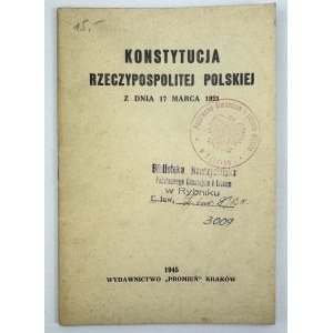 CONSTITUTION OF THE REPUBLIC OF POLAND - Krakow 1945