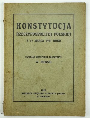ÚSTAVA POLSKÉ REPUBLIKY - Krakov 1926