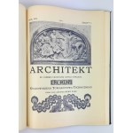 ARCHITEKT. Mesačník venovaný architektúre, stavebníctvu a umeleckému priemyslu - Krakov 1907 [ 1. polrok ].