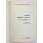 MICHAŁOWSKA Marta - Słownik terminologiczny włókiennictwa - Varsovie 1995