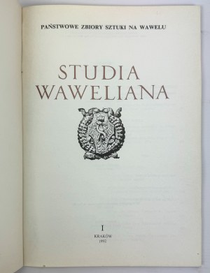 WAWELIAN STUDIES - Krakov 1992