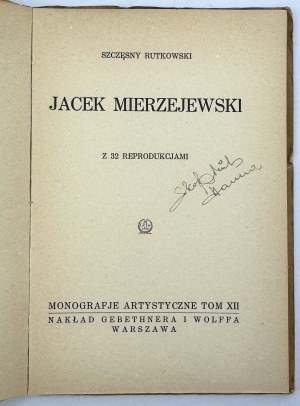 RUTKOWSKI Szczęsny - Jacek Mierzejewski - Varsavia 1927