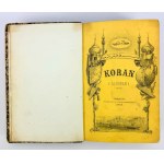 KORAN - Al Koran - d'après la traduction arabe de Jan Murzy Taras Buczacki - Varsovie 1858 [1ère édition].